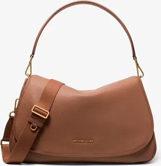 Michael Kors Holmes Extra-Large Pebbled Leather Convertible Messenger Bag
