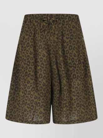 Needles straight shorts animal print side and back pockets