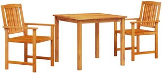 vidaXL Garden Dining Set 3 pcs Brown Solid acacia wood Vidaxl