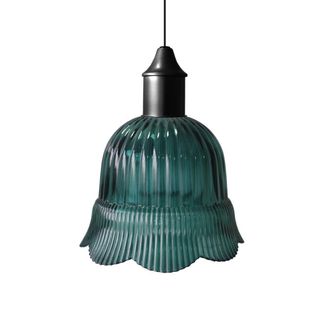 Tosel Suspensi&oacute;n vidrio azul D18,5 cm