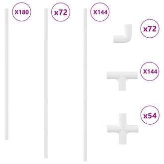 vidaXL Tubo De Pvc 29 Pcs Pp, Pe Vidaxl