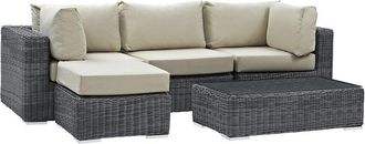 ModWay Summon 5-Piece Outdoor Patio Sunbrella Sectional Set