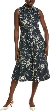 Elie Tahari The Gabby Denim Burnout Dress