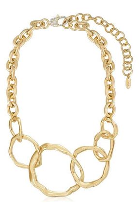 Ettika Interlocking Loop Necklace in Gold at Nordstrom