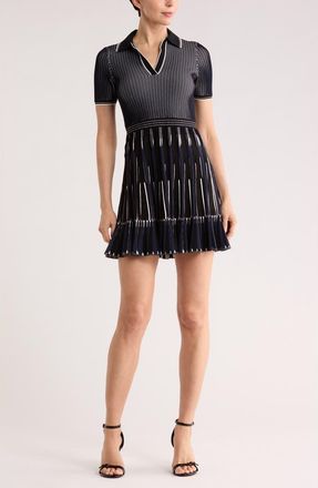 SIMKHAI Weslee Polo Minidress in Midnight Multi at Nordstrom Rack, Size Medium