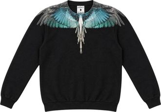 Marcelo Burlon Wings Sweatshirt - Heren - Sweatshirts & Hoodies - Zwart - Maat: S Katoen