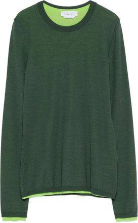 Gabriela Hearst crew-neck sweater - women - Cashmere/Silk - M - Green