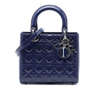 Dior Pre-owned Dior Medium Patent Cannage Lady Dior Ladies 0SW2W89QM26S9L47