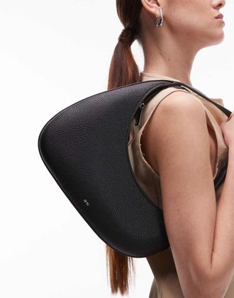 JW PEI Harlee - Borsa da spalla nera asimmetrica-Nero