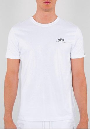 Alpha Industries Rundhalsshirt ALPHA INDUSTRIES Backprint T, Herren, Gr. XXL, weiss (wei&szlig;), Single Jersey, Obermaterial: 80% Baumwolle, 20% Polyester, bedruckt, regula