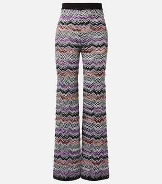 Missoni Zigzag knitted wide-leg pants