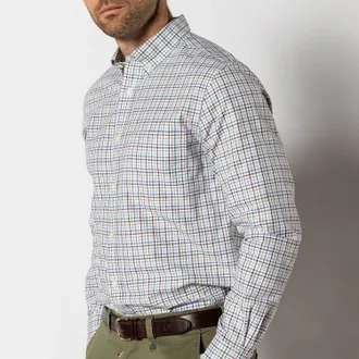 Duck Head Bennet Cotton Oxford Sport Shirt In Fig