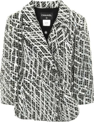 Chanel 1986-1988 tweed jacket - Black