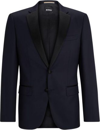 BOSS Tuxedo jacket in virgin-wool serge