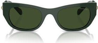 Swarovski 53mm Pillow Sunglasses in Dark Green at Nordstrom Rack