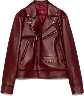 Gucci Maroon Notched Lapel Jacket