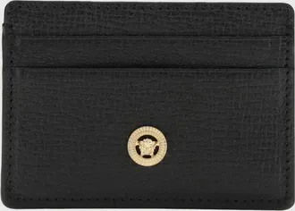 Versace Portacarte di credito La Medusa Versace in pelle a grana