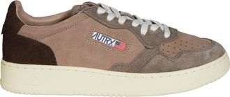 Autry Brown Medalist Low Suede Sneakers