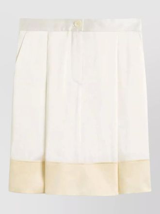 Toteme tuxedo inspired shorts pleated front
