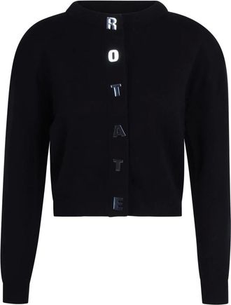 Rotate ROTATE Birger Christensen, Cardigans, female, Black, M, Knit Cardigan