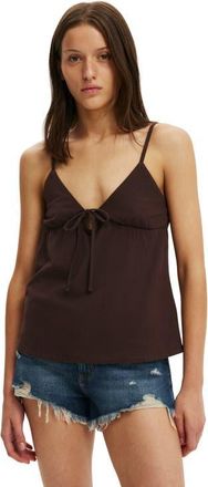 Cotton On Womens Babydoll Cami in Dark Oak at Nordstrom, Size Xxx-Small