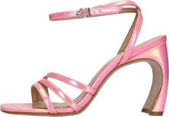 Schutz Sandal met hoge hak - Dames - Sandalen met hakken - Roze - 37 EU - Leer - Schoenen