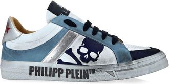 Philipp Plein Retrokickz TM sneakers - unisex - Calf Leather/Polyurethane/Polyester/Calf Leather/Sheepskin/Synthetic Rubber - 41 - Blue