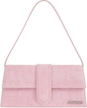 Jacquemus Le Long Bambino - Dames - Schoudertassen - Roze - ONE Size - Katoen - Tassen