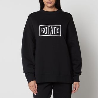 Rotate Sunday Dames Rotate Sunday Logo Crewneck Sweatshirt in Zwart