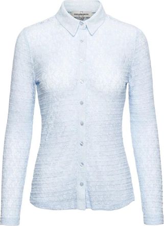 &Co Woman Shirts - Dames - Overhemden - Blauw - XL - Polyester - Overhemden