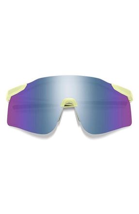 Smith Defy 135mm ChromaPop Polarized Shield Sunglasses in Lichen/violet Mirror at Nordstrom