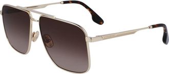 Victoria Beckham Gold Metal Womens Sunglasses