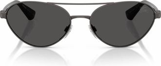 Burberry Grey Oval Ladies Sunglasses BE3165 131687 58
