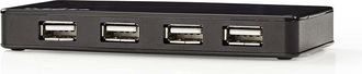 Nedis Concentrador Usb 7 Puertos Alimentaci&oacute;n Usb 2.0 Fuente De Alimentaci&oacute;n Independiente Ne550671241