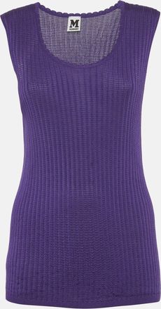 M Missoni Purple Knit Tank Top