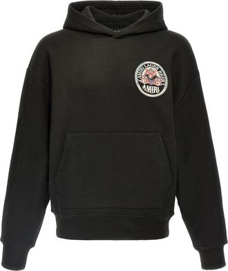 Amiri Felpa Eagle con cappuccio - Nero