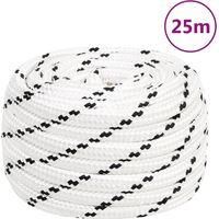 OEM Cuerda De Trabajo Blanca, 20 Mm, 25 M, Poli&eacute;ster - Crezuo