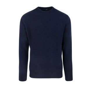 Barbour Holden Crew Neck Jumper - male - Barbour - Round-neck Knitwear - Blue - S - Knitwear