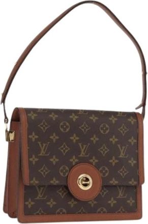 Louis Vuitton Pre-owned Raspail Shoulder Bag - Dames - Vintage Schoudertas - Bruin - ONE Size - Leer - Vintage