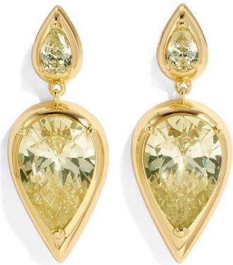 Lili Claspe Imara Cubic Zirconia Drop Earrings in Gold at Nordstrom
