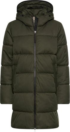 Camel Active Waterafstotende Parka met Warme Voering in de Zakken - Dames - Parka Jassen - Groen - 2XL - Polyester - Jassen
