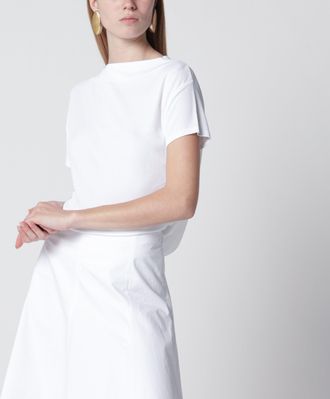 Jacquemus Top Mistral bianco in misto viscosa