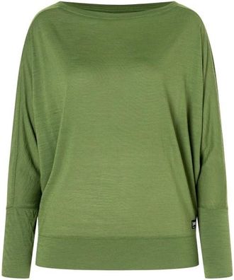 super.natural Kula Top Merinopullover für Damen | oliv/grün