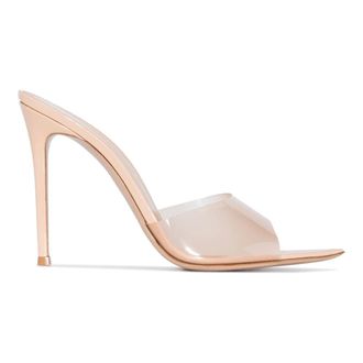 Gianvito Rossi Heeled Mules, female, Pink, Size: 8 1/2 US Plexi Sandal