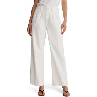 Madewell The Harlow Wide Leg Jeans in Tile White at Nordstrom, Size 30