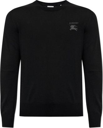 Burberry Easton Sweater - Heren - Ronde hals truien - Zwart - M - Wol - Truien & Vesten