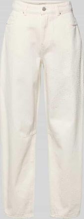 Moss Copenhagen Wide Fit Jeans in verk&uuml;rzter Passform Modell Dexter in Offwhite, Gr&ouml;&szlig;e XL
