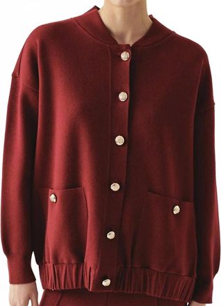 Exquise Barbara Cardigan In Cherry