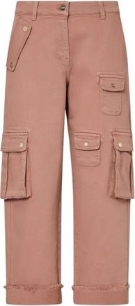 Liu Jo Dames, Broeken, Beige, Maat: W28
