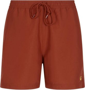 Carhartt Work in Progress Chase Zwembroeken - Heren - Strandmode - Oranje - S - Polyester - Badmode
